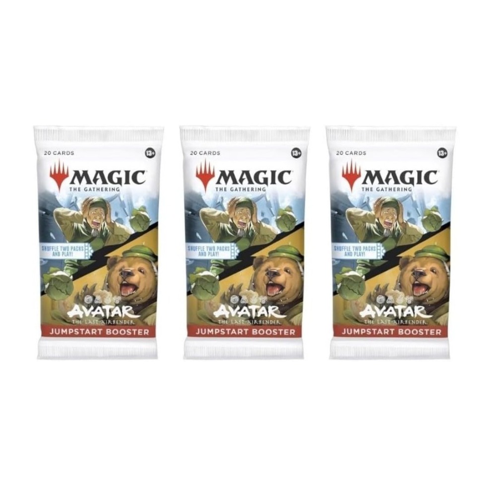 3 Packs Magic The Gathering Jumpstart Booster Pack MTG Avatar The Last Airbender